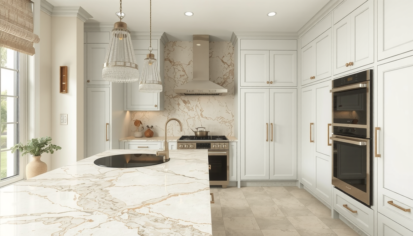 Taj Mahal Quartzite with White Cabinets: A Comprehensive Design Guide ...