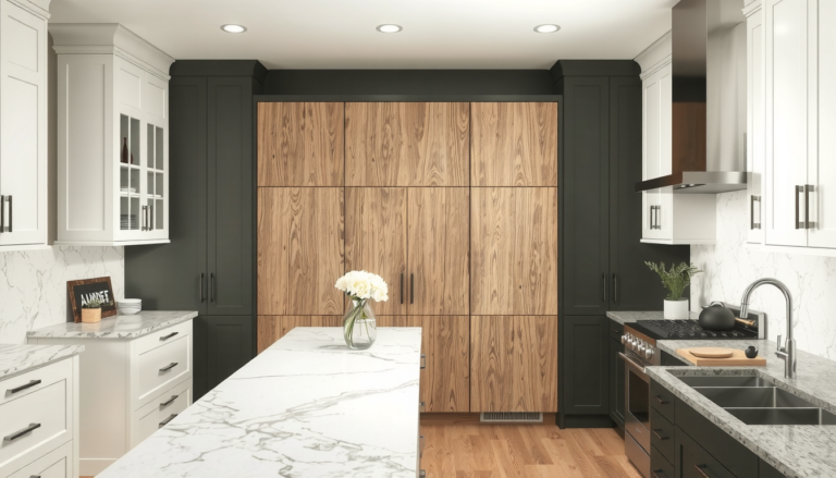 Taj Mahal Quartzite Countertops: The Extra Cabinet Color Guide (White, Wood & Dark)